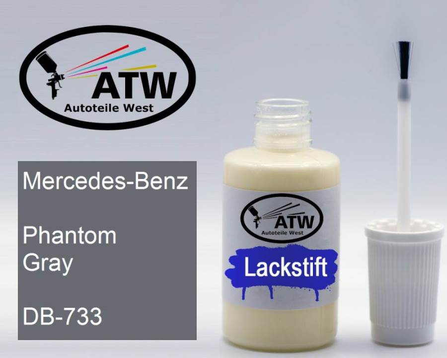 Mercedes-Benz, Phantom Gray, DB-733: 20ml Lackstift, von ATW Autoteile West.